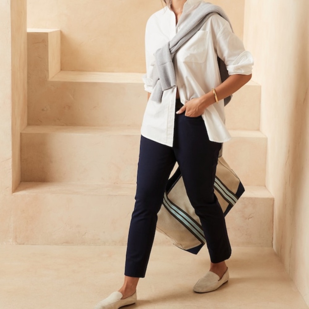 Banana Republic Sloan Pants Navy